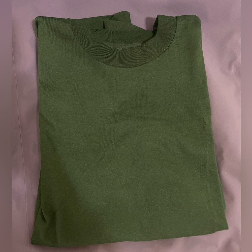 Single stitched green tshirt, vintage, (no tags)